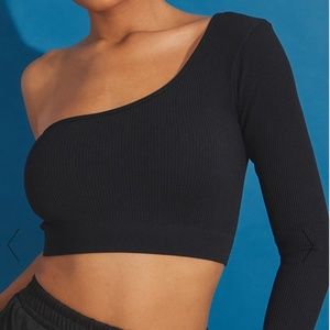 PLT off the shoulder crop top